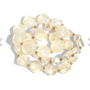 Glittery Gala Gold Bracelet Chunky Stack